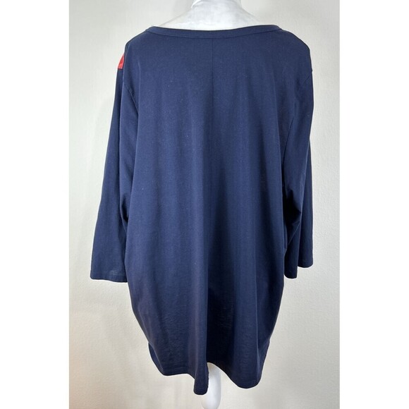 Lane Bryant Plus Size Floral Print Pullover Blouse Plus Size 22/24 - Picture 2 of 11